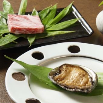 [Shogetsu-tei's Kaiseki "Shogetsu Kaiseki"] 9 dishes including Japanese black beef, abalone, and authentic nigiri sushi
