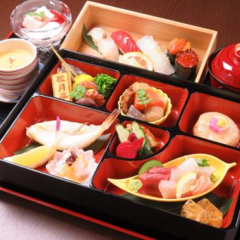 [僅限午餐]「松月亭握壽司禦膳」3,300日圓