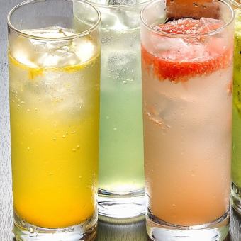 [Lunch only] All-you-can-drink soft drinks and non-alcoholic cocktails (90 minutes)