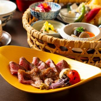 [Lunch only] "Hana Kago 'Roast Beef' Gozen"