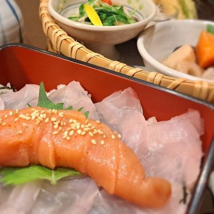 【런치 한정】 “화장실 “하나 명타” 도미메시 고젠”