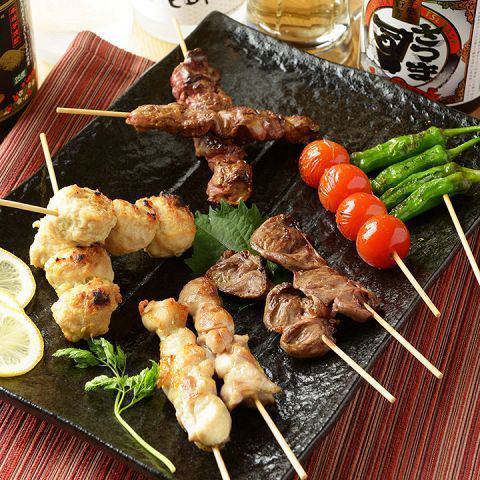 Compatibility with sake Batugun! Please enjoy skewers and chicken wings.