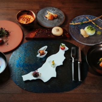 【타마가와도 코스】니가타의 제철 식재료를 사용한 풀 코스 요리 8접시 세금 포함 8800엔
