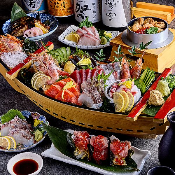 【個室完備】大人の隠れ家空間◎獲れたて鮮魚と国産和牛を使用したコースもご用意！幹事様特典あり◎
