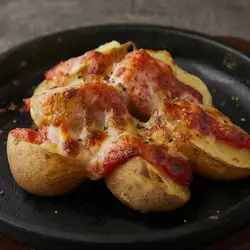 Potato, mentaiko, and cheese bake