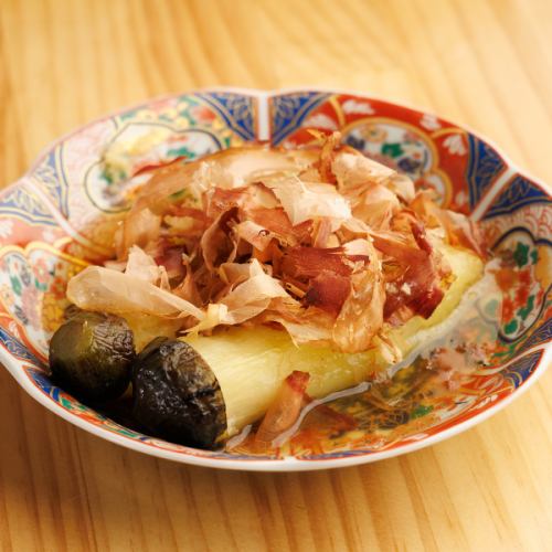 焼きナスの出汁浸し