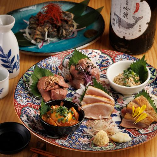 盡情享用我們極其新鮮的雞肉菜餚，有刺身、烤雞和炸雞等多種烹飪方式。