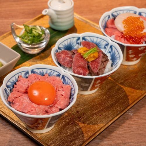 SNSでも人気のニク丼 三姉妹など写真映えする美しい盛り付けと自信を持ってご提供する味・品質