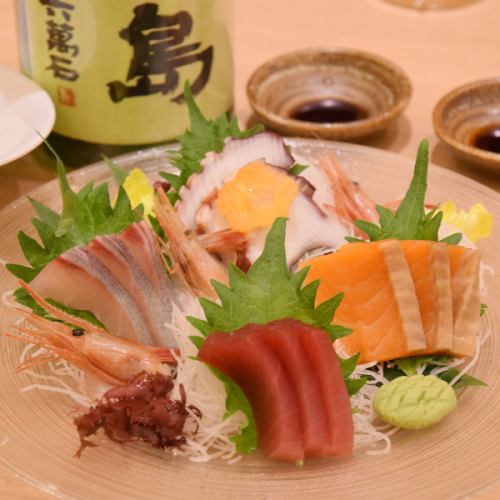 鮮魚５点盛り合わせ