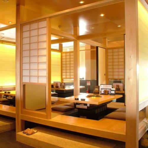 Private room with sunken kotatsu for 2 to 32 people