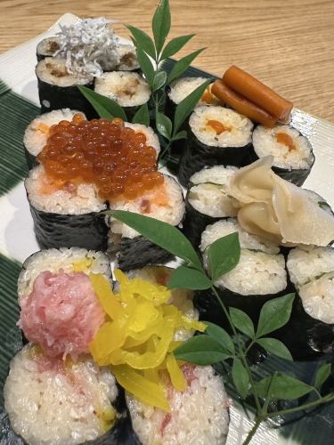 あて巻き各種｜お酒の肴（おつまみ）として食べる細巻き