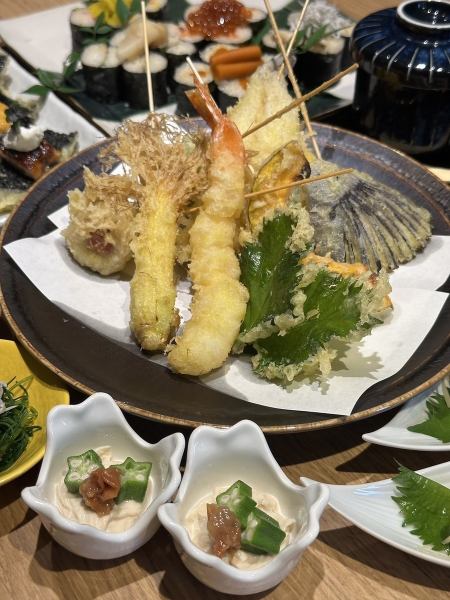 ◆串天と旬の彩コース◆串天・前菜・お造りなど全7品5000円(税込)