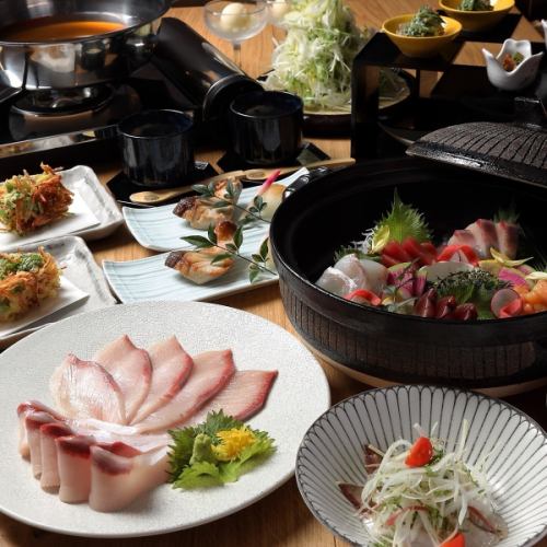 ぶりしゃぶコース全6品6,000円(税込)