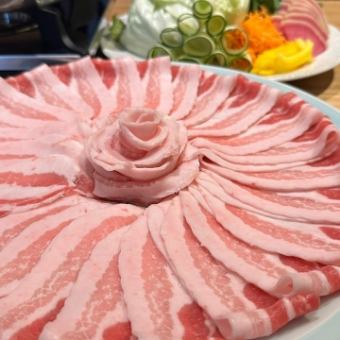 【前半の部】《17:00～17:30受付用》アグー豚のしゃぶしゃぶコース｜全6品6,000円（税込）