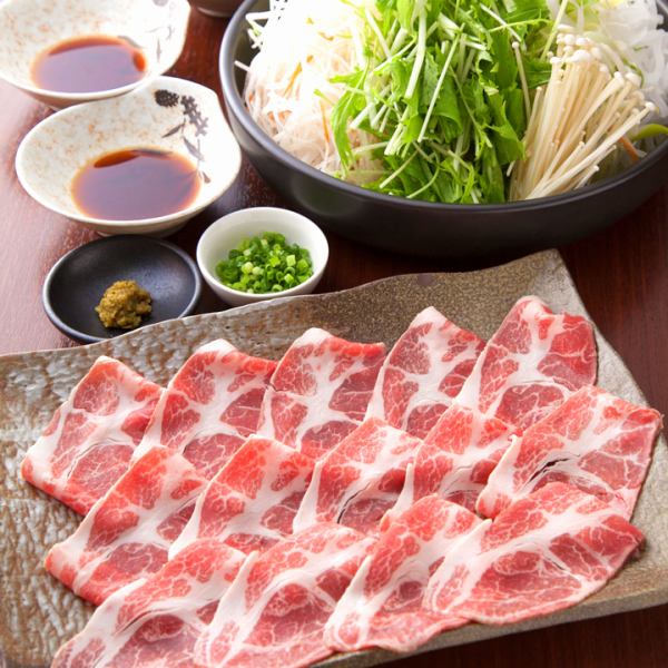 [4,000 yen - 90 minutes all-you-can-drink shabu-shabu course ◎] Iberian pork shabu-shabu course "Wa-Nagomi"