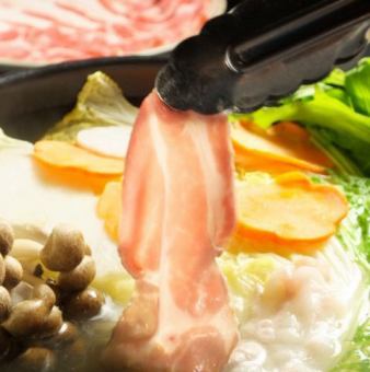 【套餐限定】西班牙製造☆世界第一的「伊比利亞豬肉烤肉×火鍋」套餐3500日元