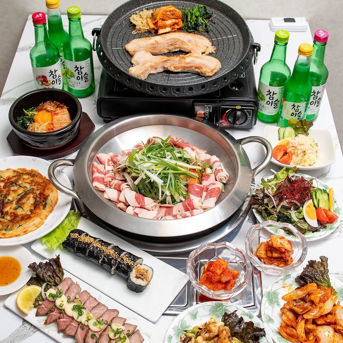 衝撃！韓国料理30種以上の食べ放題◎まるで韓国に旅行気分！