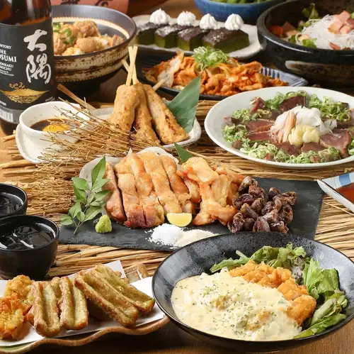 各種ご宴会に♪サーモン刺身・土佐巻き・カキフライなど680種食べ飲み放題◇4,500円