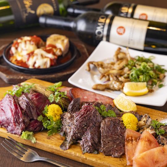 《豊富な肉メニュー》週末も3時間対応◎月替わりメニュー登場★海鮮,肉寿司などメニュー全品食飲放題5000円