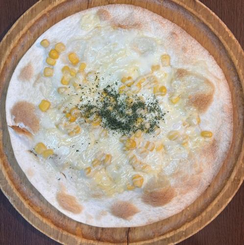 Mayo corn pizza