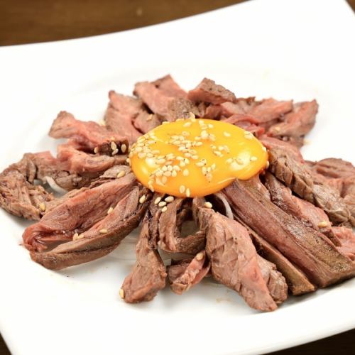 Roast beef yukke