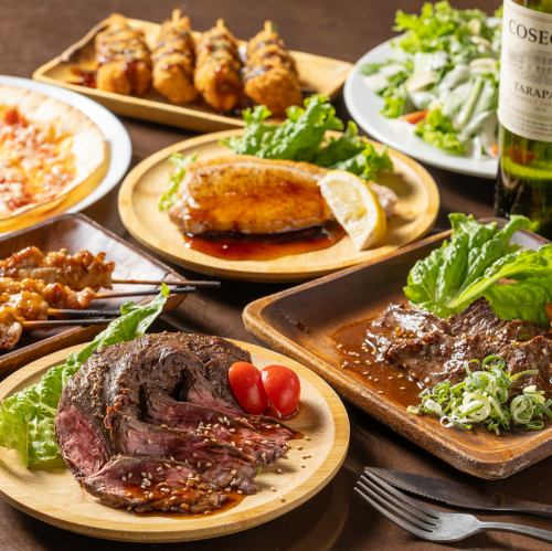 《豊富な肉メニュー》週末も3時間対応◎月替わりメニュー登場★海鮮,肉寿司などメニュー全品食飲放題5000円