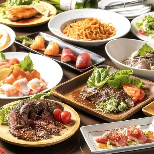 【デラックスプラン】週末もゆったり3時間★海鮮,寿司,肉も194種4500円⇒3500円〈34名様迄◎〉