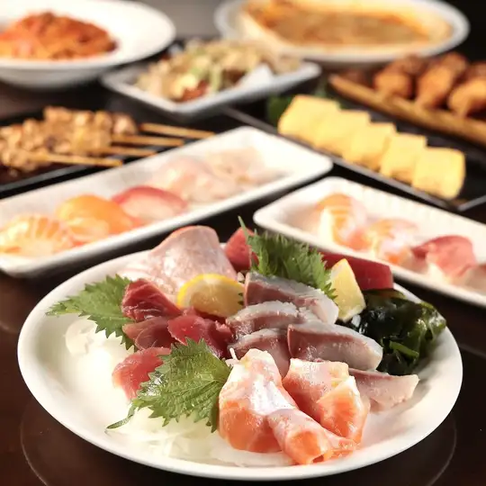 《人気の海鮮メニュー》週末も3時間対応◎コスパに定評のあるデラックス食べ飲み放題★3500円