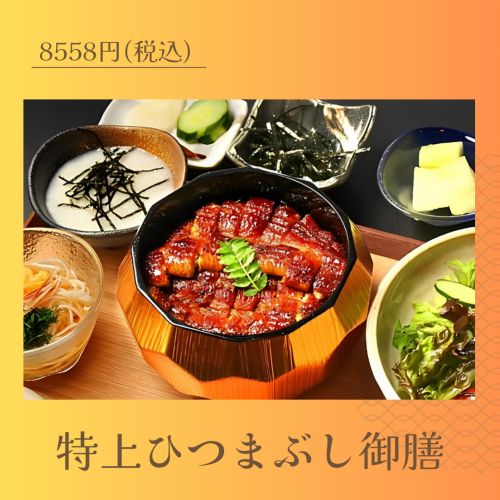 Special Hitsumabushi meal: 8,558 yen (tax included)