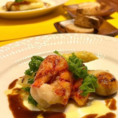 お祝いなどハレの日に。スペシャルな海老料理がメインのハレノヒコース