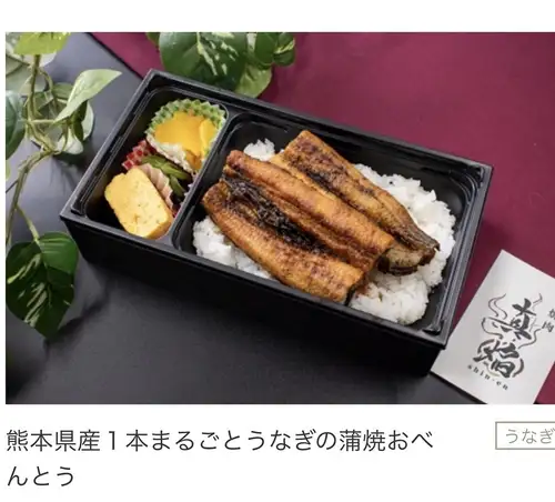 熊本県産1本丸ごと鰻の蒲焼お弁当