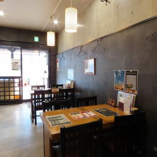 The spacious table for four is perfect for dining with friends or family.You can enjoy great conversation over delicious food!