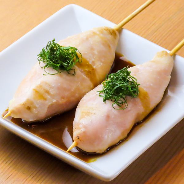 サッと炙って鶏の刺身感覚で食べられる『ささみのしぎ焼き』