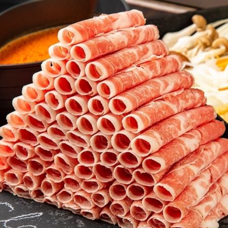工藤羊肉店の厳選極薄ラムしゃぶ◆入門コース｜飲み放題付き｜生ビール込〔60分〕※ラム肉150g