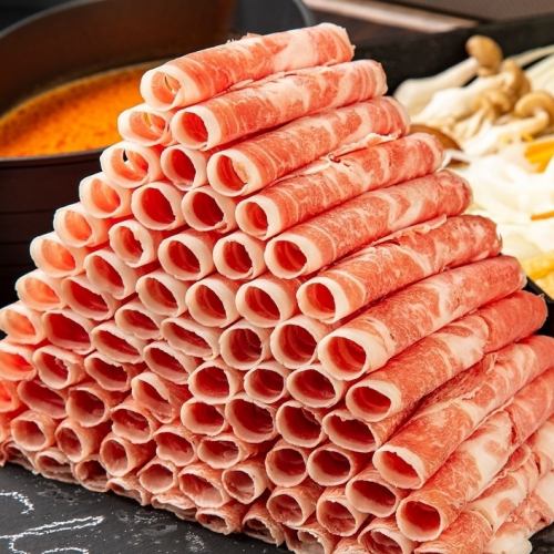 工藤羊肉店の厳選極薄ラムしゃぶ◆入門コース|飲み放題付き|生ビール込〔60分〕※ラム肉150g