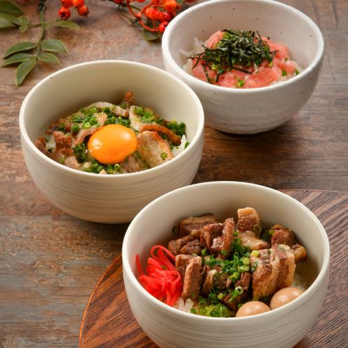 ■Negitoro-don■Scallion salt pork bowl■Kakuni-don