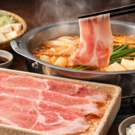 [Dinner] All-you-can-eat course featuring domestic brand pork! 4158 yen per person (tax included)