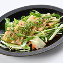 Moist char siu pork with green onions