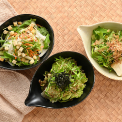 Three kinds of casual salads