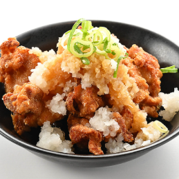 Fried chicken with grated daikon radish and ponzu sauce