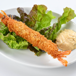 Fried shrimp with head