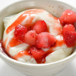 Strawberry Almond Tofu / Smooth Almond Tofu