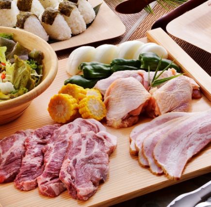 午餐BBQ套餐(午餐)4,500日元(含税)