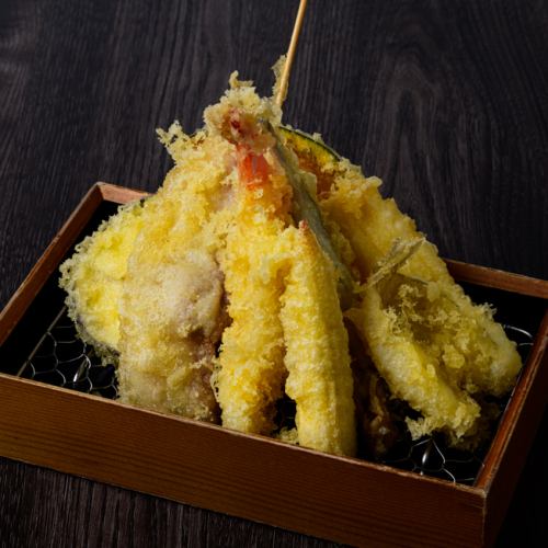 Healthy freshly fried tempura