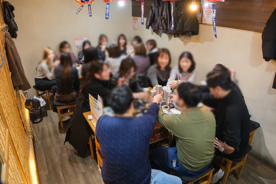 各テーブル席、人数に応じて準備させていただきます。貸し切りも20名以上可能です。気軽にお問い合わせください。【名駅/居酒屋/宴会/合コン/単品飲み放題】