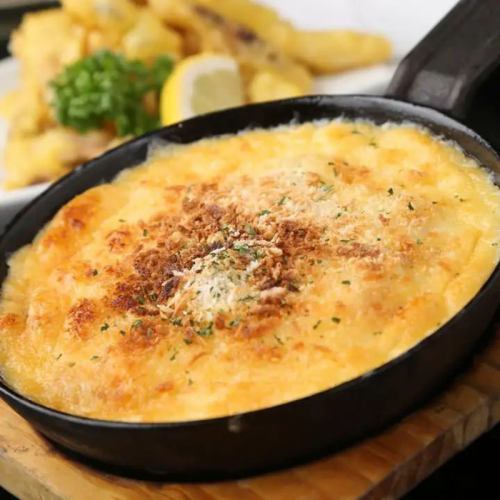 Mentaiko hotpot with cheese and oven-baked