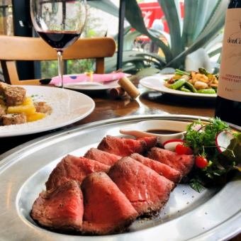 [150 minutes all-you-can-drink included] Enjoy a total of 7 dishes! Great value course including aged meat and seafood grilled with herb butter for 6,000 yen (tax included)