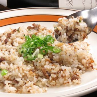 beef tendon garlic rice