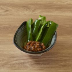 meat miso peppers