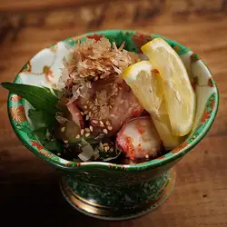 真蛸と胡瓜の梅肉和え